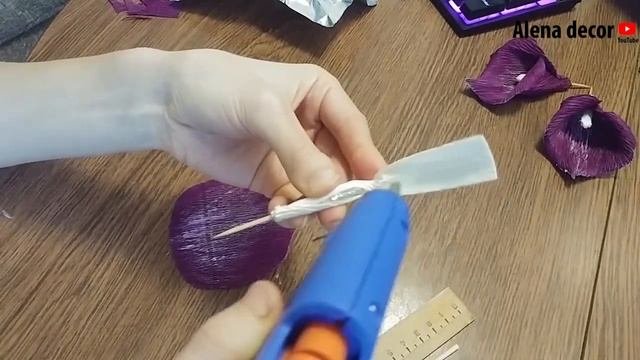 Как сделать КАЛЛЫ своими руками из бумаги, DIY Crepe Paper