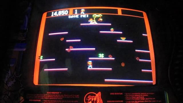 Taito Zoo Keeper Arcade Game Review - Zookeeper - 1982 TAITO