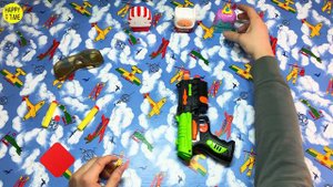 ДЕТСКИЙ пистолет с ПУЛЬКАМИ присосками -CHILDREN'S PISTOL WITH PULKS suckers Happy time