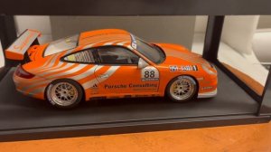 AUTOART PORSCHE 911 997 GT3 CUP #88 CONSULTING ORANGE 1/18 scale Diecast RARE