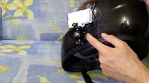 Как закрепить экшен камеру Sony к мотошлему