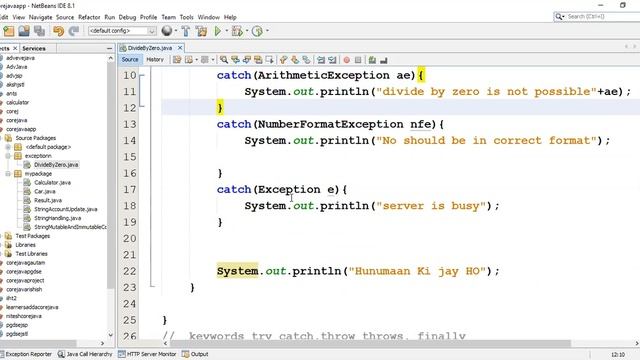 Exception Handling in Java Part 2 class taken смотреть онлайн