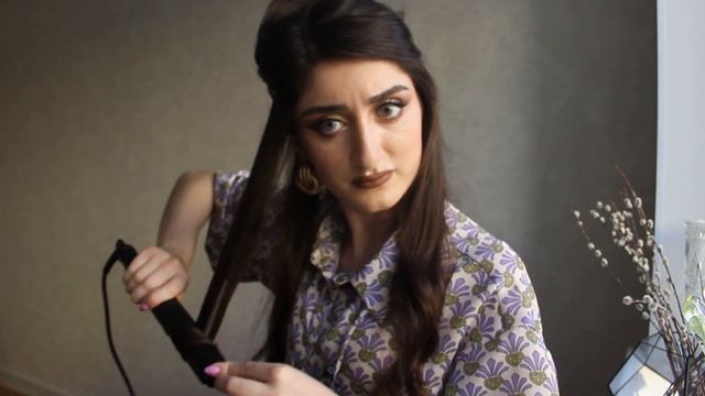 Стильная укладка за 5 минут | Локоны на утюжок смотреть онлайн