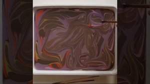 Космос рисование на воде в технике эбру