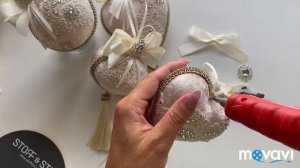 Ёлочные игрушки своими руками ???. Бантики ?? . Handmade Christmas decoration ???.