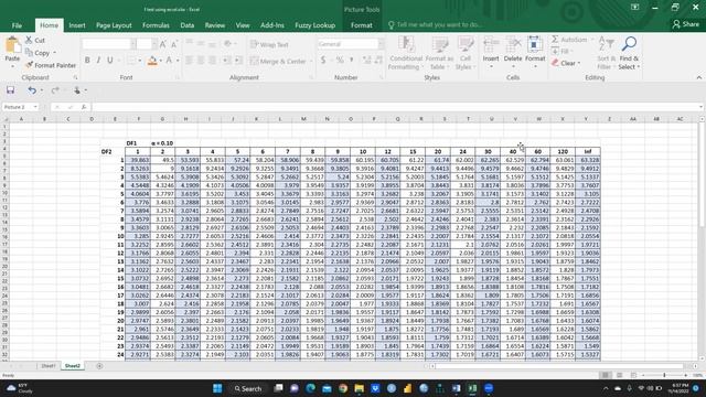 F test Two Sample Variance using excel(f test)(critical value)(variance)(two sample variance) смотреть онлайн