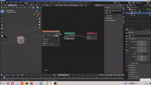 Короткие уроки Blender. Как cделать окружение в сцене (панорамный фон во вьюпорте) смотреть онлайн