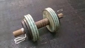 Швунг гантели с толстой ручкой 50, 55 кг.