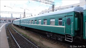 ЧС7-006 отправление с поездом Москва - Душанбе