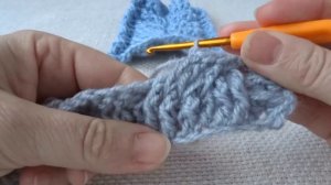 Узор "Косы" крючком. Объёмный узор крючком.