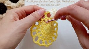 Вяжем крючком объёмный цветок ?? МК. Легко и красиво. Beautiful (3d) flowers ? Crochet with ?