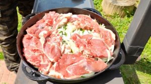 СЫРНЕ - НЕЖНЕЙШЕЕ МЯСО | готовим в казане на открытом огне. #сырне #сирне #серне