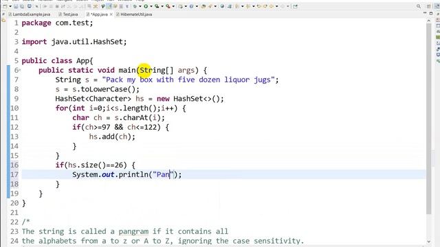 pangram program in java | Check if a given string is Pangram in Java | Interview Questions смотреть онлайн