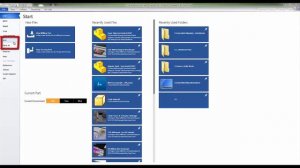 2. Edgecam Test Drive Milling Tutorial - Step 1 - File Tab