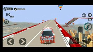 Impossible Stunt Car Tracks 3D: Green CarDriving Stunts Levels 13 & 14 - AndroidGamePlay