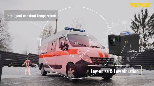 Дизельный автономный обогреватель (воздухонагреватель) автомобильный от VEVOR