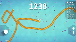 Snake io. Змейка первый раз и сразу рекорд. Игры со змеями.