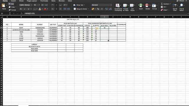 vlookup dan hlookup, Ms excel penjumlah,Rata-Rata,dan debet kredit saldo #hanyatugasdariaghygp смотреть онлайн