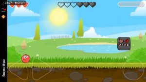 Red Ball 4 прохождение зелёные холмы босс и первый уровень дремучий лес