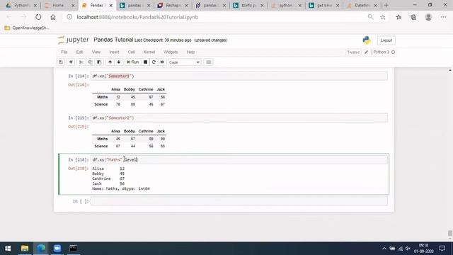 Stack and Unstack in Pandas | Python for Data Science Tutorial | Open Knowledge Share смотреть онлайн