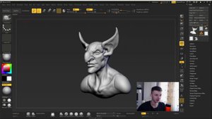 Как заменить стартовый материал в ZBrush. Как добавить RIMLIGHT материалу в ZBrush