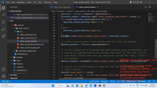 Define and Invoke a New Hook | Drupal 10 Module Development