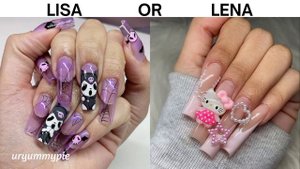 LISA OR LENA | kuromi Or Hello Kitty 💖🖤 | Sanrio Aesthetic