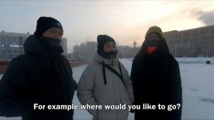 COLDEST STREET INTERVIEW ON EARTH | What temperature is cold? YAKUTSK - Russia