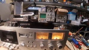 AKAI 709D Ремонт Стеклоферритовая головка