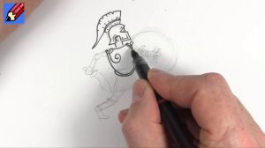 How to Draw a Spartan Warrior Real Easy