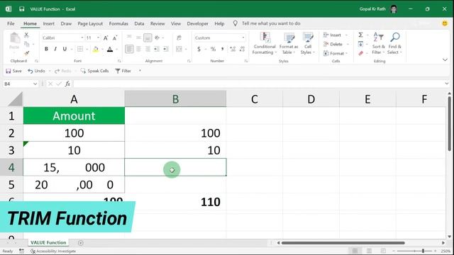 How to use VALUE Function in Excel смотреть онлайн
