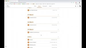 Структура курса в google classroom