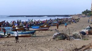 Счастливый день для рыбаков Индии. Им разрешили рыбачить. Зрелище на пляже