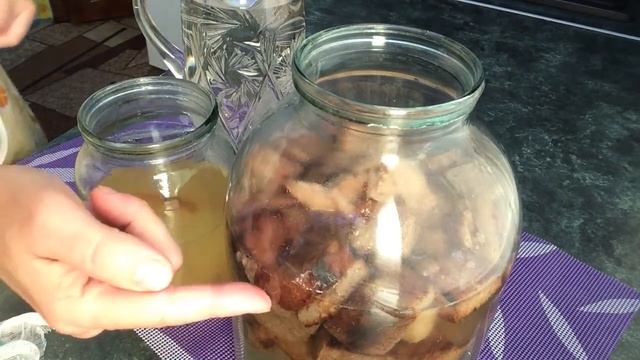 Домашний квас быстрого приготовления . смотреть онлайн