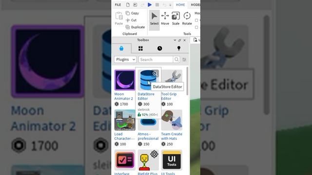 как добавить плагин в роблокс студио #shorts #short