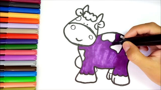 Сурет салу Сиыр | Сурет салып уйрену | Drawing a cow