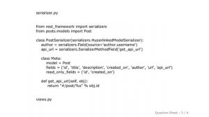 Django : AssertionError at /posts/ 'PostList' should either include a `queryset` attribute, or over