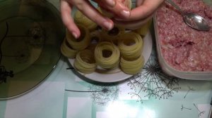 ГНЕЗДА ИЗ МАКАРОН С ФАРШЕМ. САЛАНГАНИ