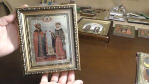 Икона Петра и Февронии из города Муром Свято-Троицкий женский монастырь.