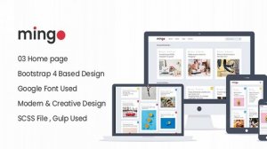 Mingo - Magazine & Blog Responsive HTML Site Template | Themeforest Website Templates and Themes