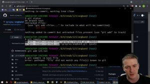 Работа в Git Bash - консоли гитхаба. Основные команды гит.