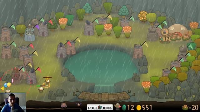 Прохождение PIXELJUNK MONSTERS - Special 2 - Gemless Waterfall [Gaki Gaki Island] смотреть онлайн