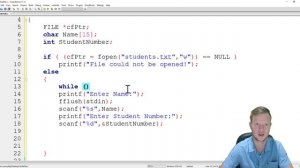 37. C Programming - Write To A Sequential-Access File/Text File (.txt)