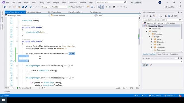 Make A Game Like Pokemon in Unity | #31 - Adding Trainers смотреть онлайн