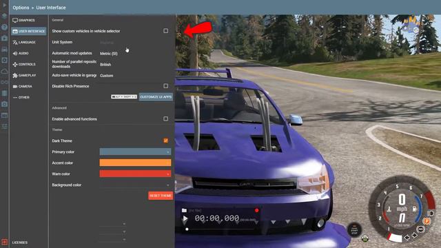 How to change mph to kmh or kmh to mph in Beamng Drive Tutorial#1 [2021] смотреть онлайн