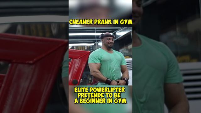 Elite Powerlifter Pretended to be a CLEANER | Anatoly GYM PRANK #shorts