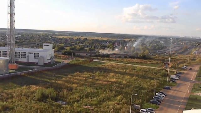 Пожар на заброшенных складах МО в г.Подольск мкр.Кузнечики