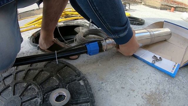 Установка погружного насоса в скважину. сделай сам смотреть онлайн