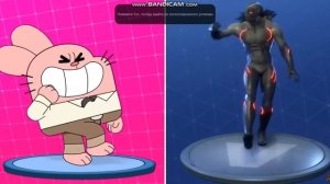 Герои из игр и из мультиков танцуют танцы из фортнайт
