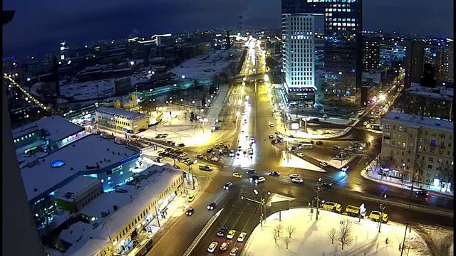 Вечерняя зимняя Москва 1, Рогожская застава